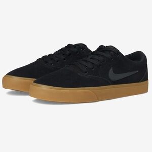 Nike SB Charge Canvas Skate Shoes Black/Gum Youth Size 7 New (No Box)